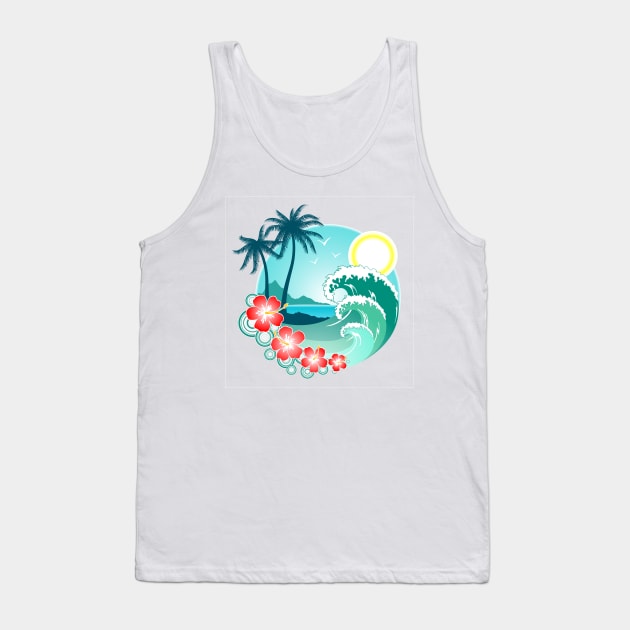 Hawaiian Island 2 Tank Top by Makanahele